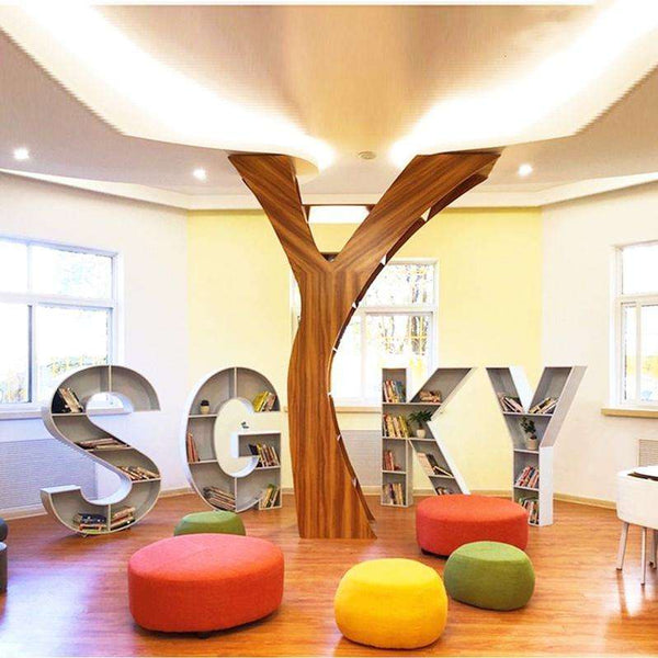 Chiquitos Book Shelf Environmental Protection Wall Book Rack And Toy Storage Living Room Office Luxury Low Price Bookcase Bamboo Bookcase