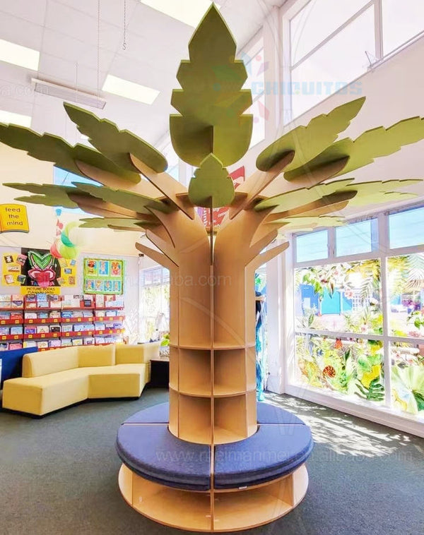 Kids Library Kindergarten Furniture Learning Tree Bookshelf For Childcare Daycare Kid Shelves Reading Corner Room