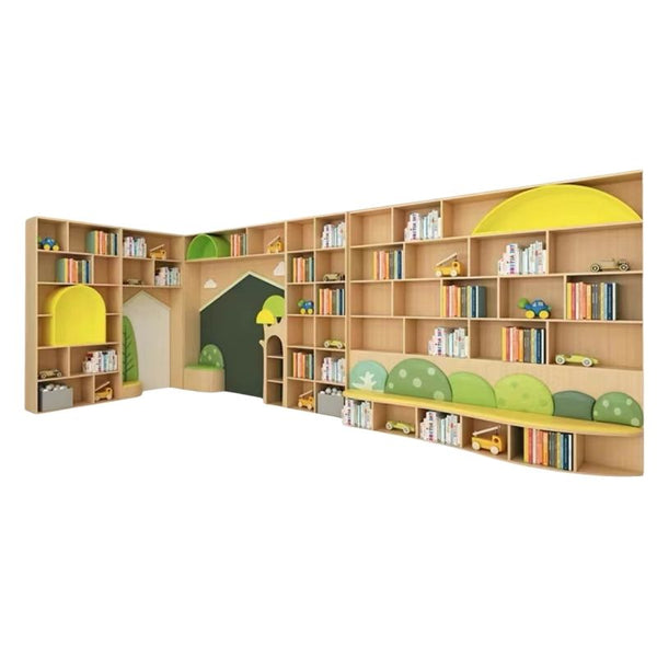 ChiquitosKids Library Reading Wooden Kindergarten Classroom Daycare Furniture Set living room library school library furniture