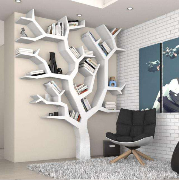 Chiquitos Solid Wood Heart-shaped Multi-layer Partition Creative Tree-shaped Shelves Children Floor Reading Bookshelf For Office