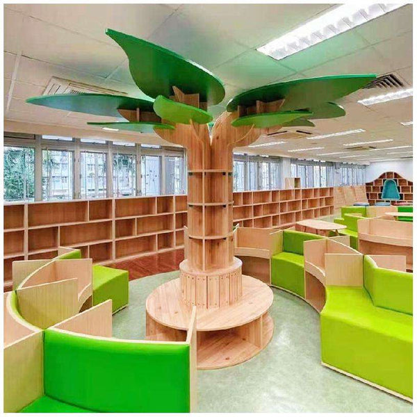 Chiquitos Tree Display - Supports Customization Australia Hot Sale Kids Library Furniture Wooden Reading Tree Shaped Bookshelf