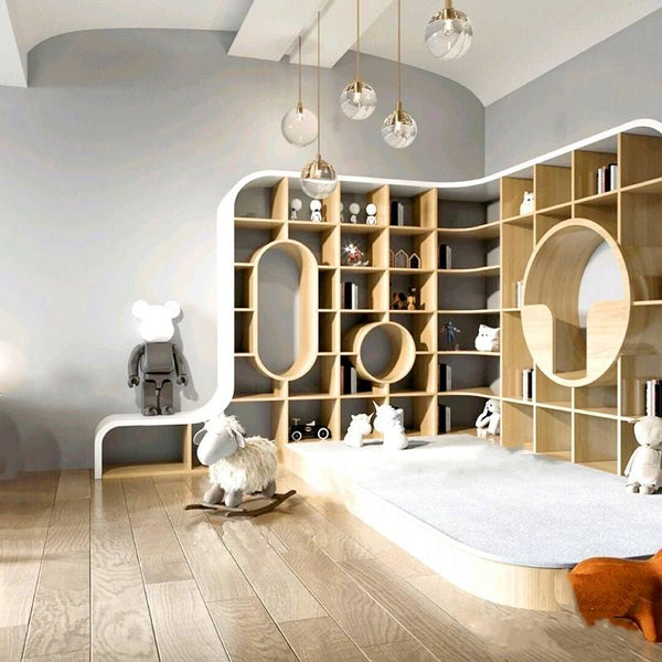 Chiquitos Designer Nordic simple corner bookcase for children's room bookcase