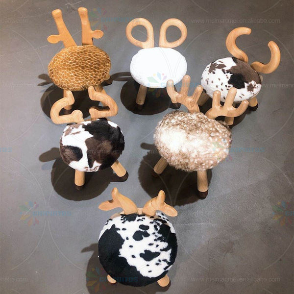 Chiquitos Solid Wood Children Stool Animal shape Kindergarten Commercial Montessori Preschool Furniture Children Library Chair