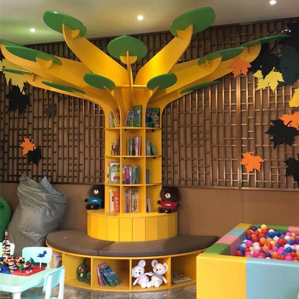 Chiquitos Book Shelf libreria bambini torre che gira Modern Tree Clearance Gold Low Price Kids Acrylic Corner Wooden Book Shelf