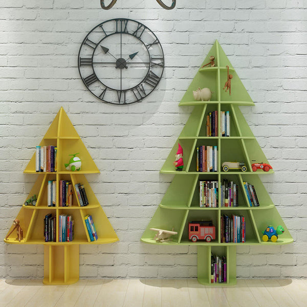 Chiquitos splicing christmas tree shaped bookshelf kindergarten children's picture book storage school theme library shelf