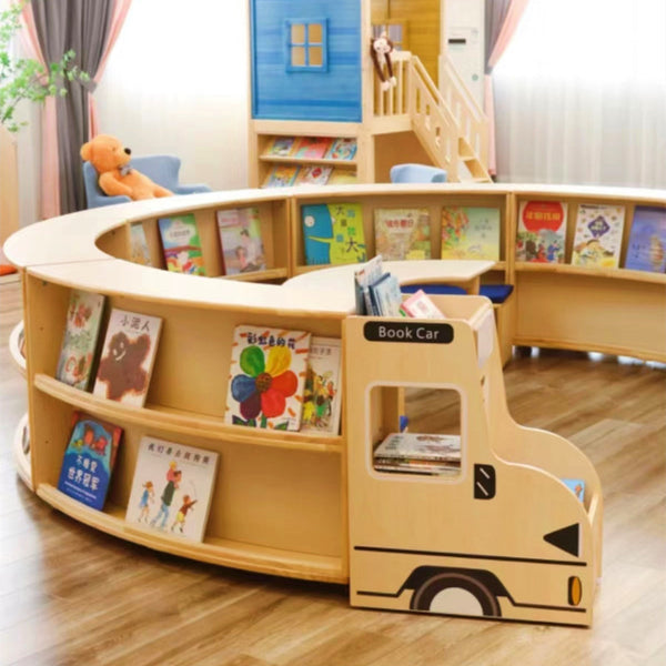 Chiquitos Kindergarten Storage Locker Picture Book Rack Toys Storage Shelf Children'S Indoor Multifunctional wooden Bookshelf