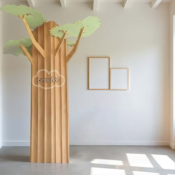 Chiquitos Custom Tree Decoration for Wall and Column Covering Indoor Decorative Plant Design for Library Learning Daycare Center